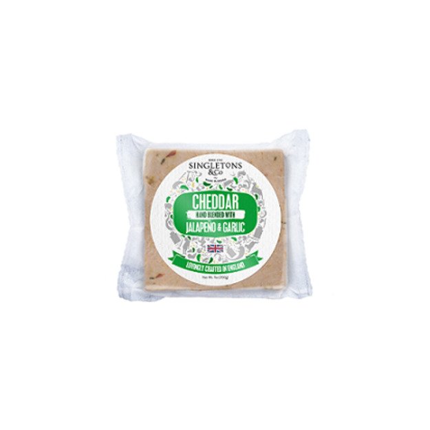 Sūris Jalapeno & Garlic Cheddar, gabalėliais, 200 g