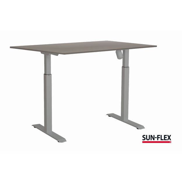 Reguliuojamo aukščio stalas SUN-FLEX  ADAPT II, elektrinis, pilkas 120x80