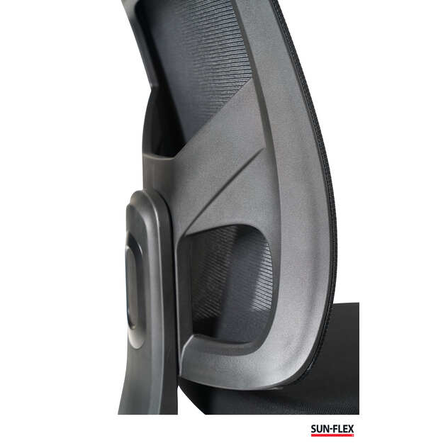 Biuro kėdė SUN-FLEX  OFFICECHAIR su tinkeliu, juoda 3