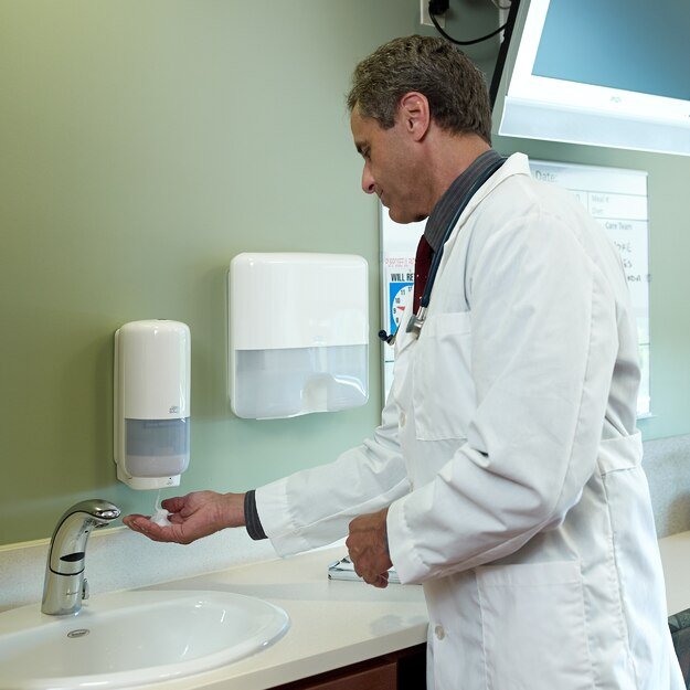 Muilo putų laikiklis TORK S4,  561600, baltos spalvos 3