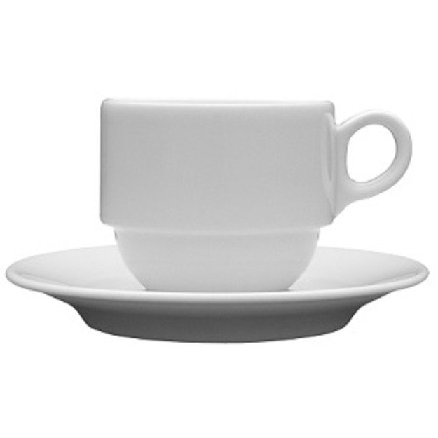 Puodelis Wersal, su lėk&scaron;tute, porcelianas, 190 ml, D 8 cm, H 7 cm, 6 vnt