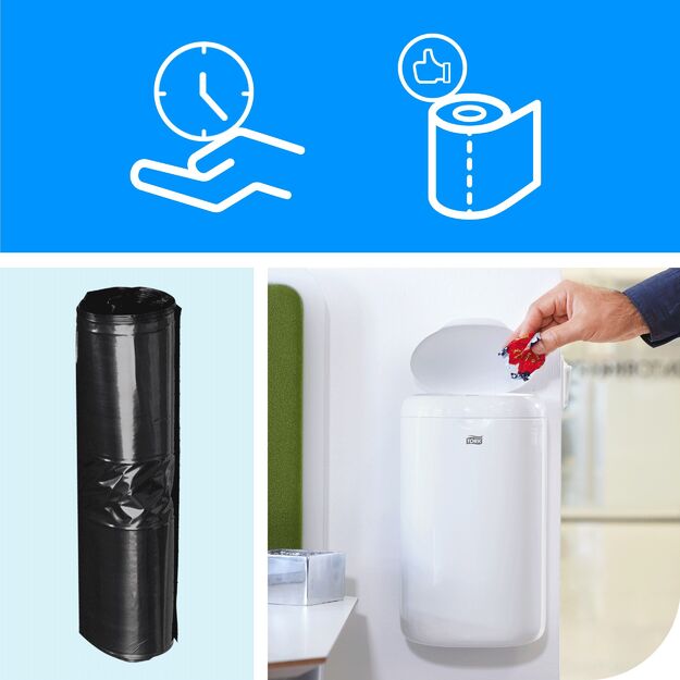 Šiukšlių maišai TORK, 5L, juodos spalvos, 50 vnt./rulonėlis (204040) 3