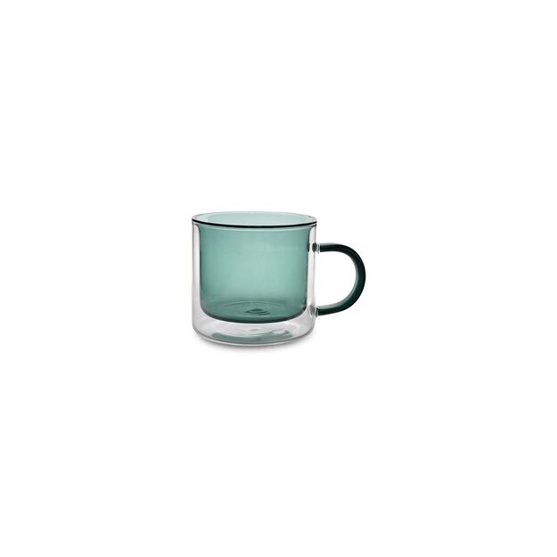 Puodelis Liv Green, borosilikatinis stiklas, 270 ml, D 8,5 cm, H 7,8 cm, 2 vnt.