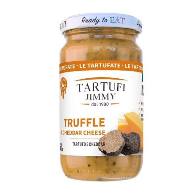 Trumų ir Čederio sūrio padažas TARTUFI JIMMY, paruoštas valgymui, 180g