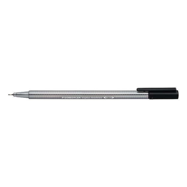 Vienkartinis rašiklis STAEDTLER TRIPLUS FINELINER 334, 0,3 mm, juoda 2