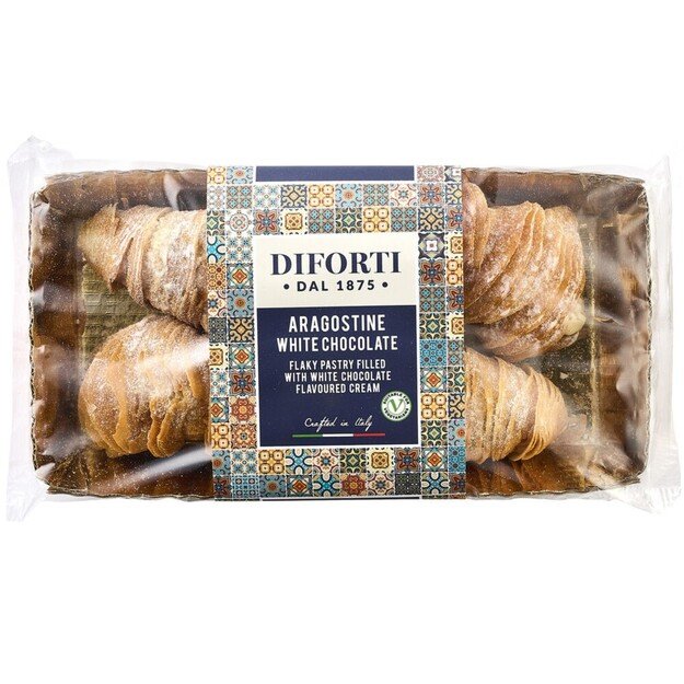 Pyragėliai DIFORTI, Aragostine, su baltojo &scaron;okolado įdaru, 150 g