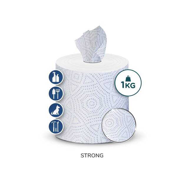 Popieriniai rankšluosčiai AMOOS, 3 sluoksnių, 70 m, 22cm 1