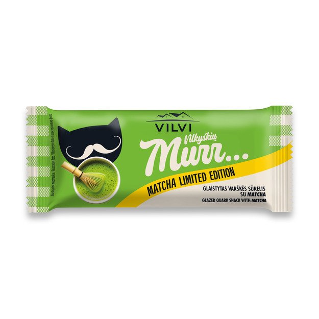 Glaistytas var&scaron;kės sūrelis MURR, matcha skonio, 30%, 40 g