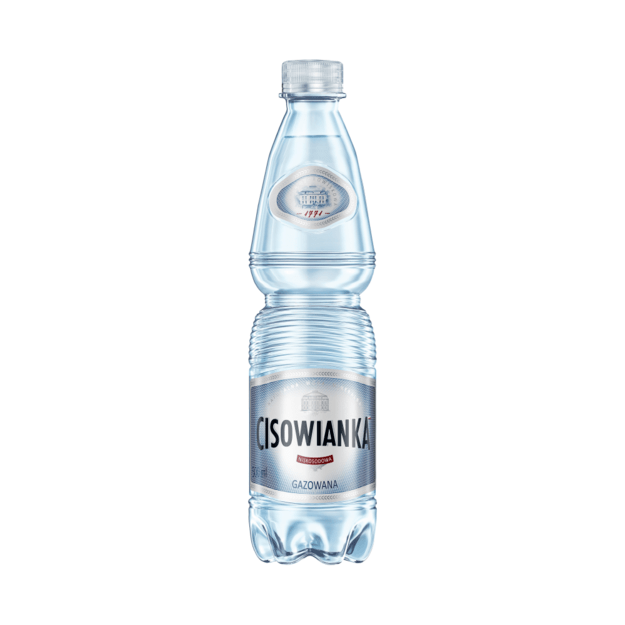 Natūralus mineralinis vanduo CISOWIANKA, gazuotas, 0,5 l D