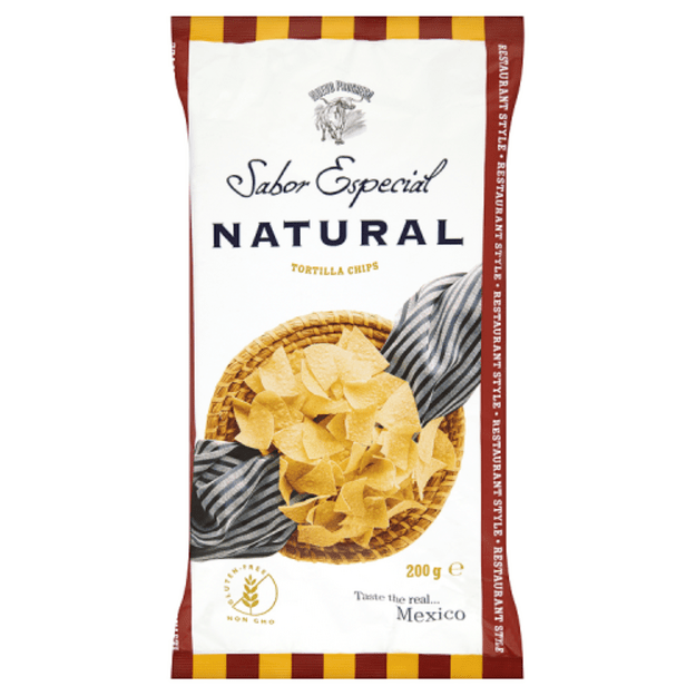 Kukurūzų tortilijų tra&scaron;kučiai SABOR ESPECIAL, natūralūs, 120 g