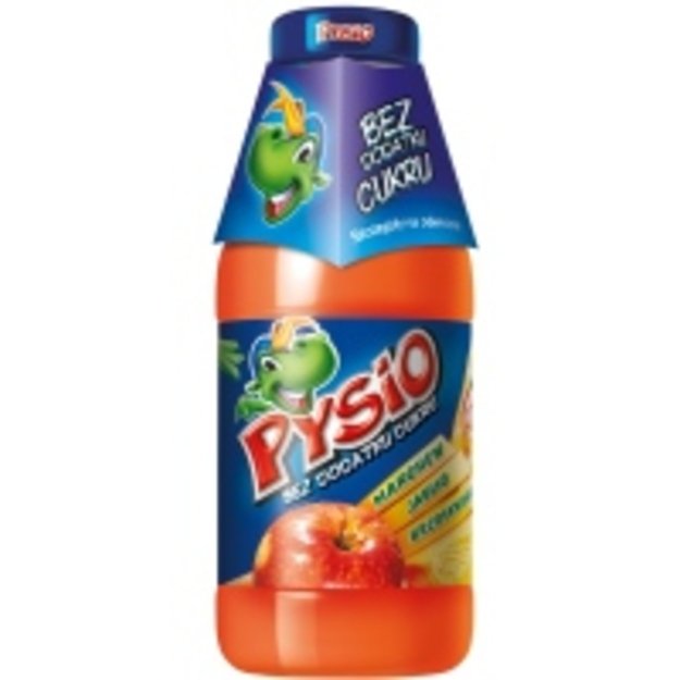 Morkų, obuolių, persikų sulčių gėrimas PYSIO, 0,3 l D
