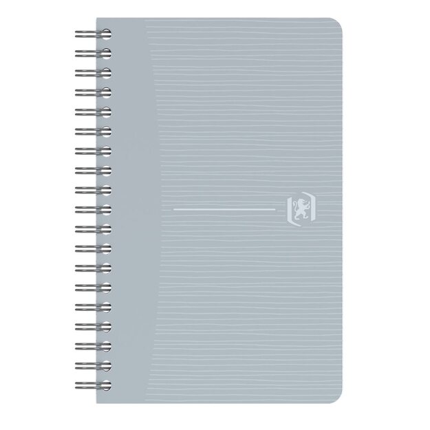 Perdirbtas sąsiuvinis su spirale OXFORD Rec&rsquo;Up, 9x14 cm, 90 lapų, 90 gsm, langeliais 11