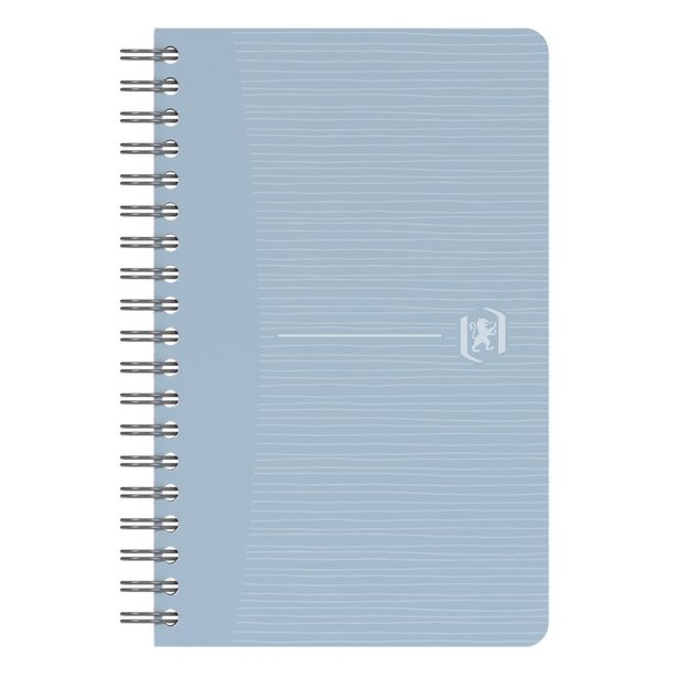 Perdirbtas sąsiuvinis su spirale OXFORD Rec’Up, 9x14 cm, 90 lapų, 90 gsm, langeliais