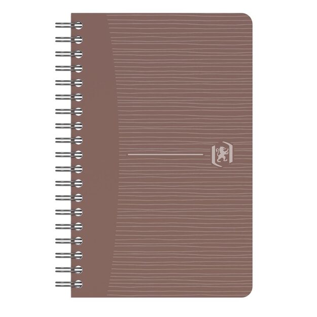 Perdirbtas sąsiuvinis su spirale OXFORD Rec’Up, 9x14 cm, 90 lapų, 90 gsm, langeliais 4
