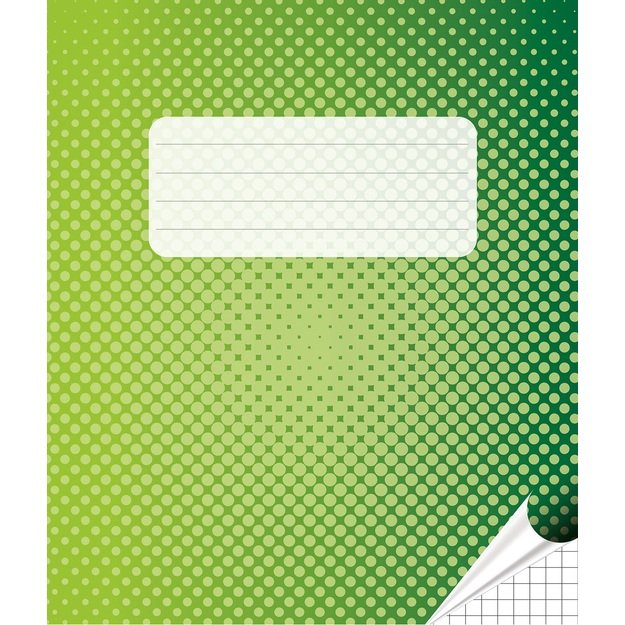 Sąsiuvinis, A5, langeliais, 12 lapų, 100gsm, su para&scaron;tėmis i&scaron; abiejų pusių