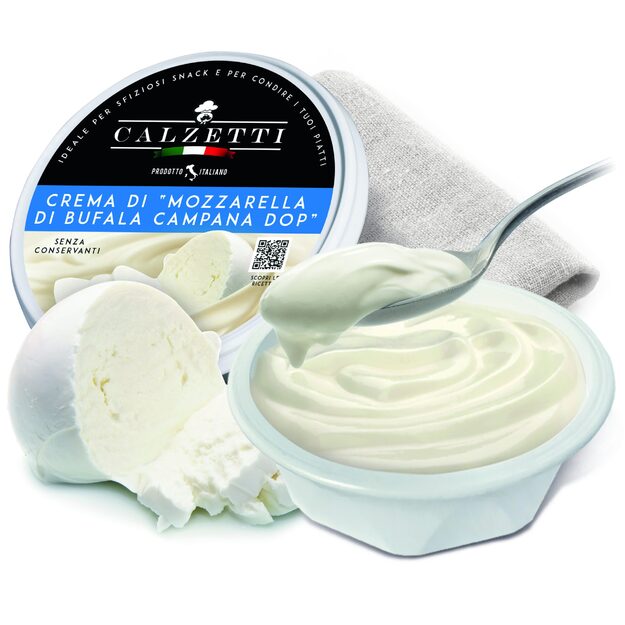 Tepamas Mozzarella di Bufalo sūrio kremas CALZETTI, P.D.O. 125 g 2