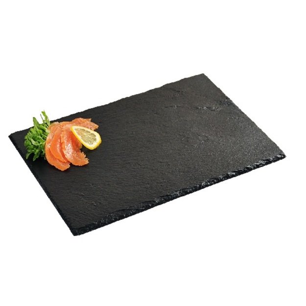 Padėklas Slate, su neslystančiomis kojelėmis, skalūnas, 40 x 30 cm, H 0,6/0,7 cm, vnt