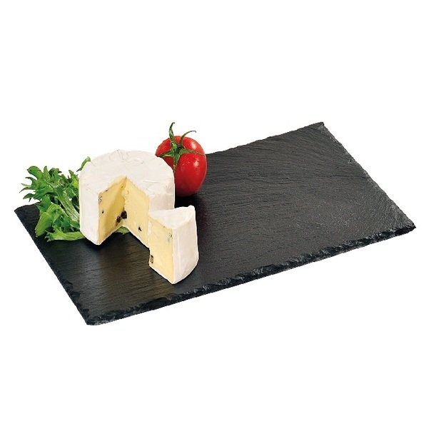 Padėklas Slate, su neslystančiomis kojelėmis, skalūnas, 30 x 20 cm, H 0,6/0,7 cm, vnt