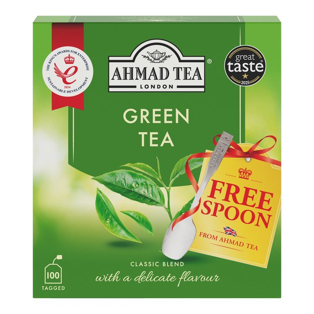 Žalioji arbata AHMAD GREEN TEA, mai&scaron;eliuose, 100 vnt. 1