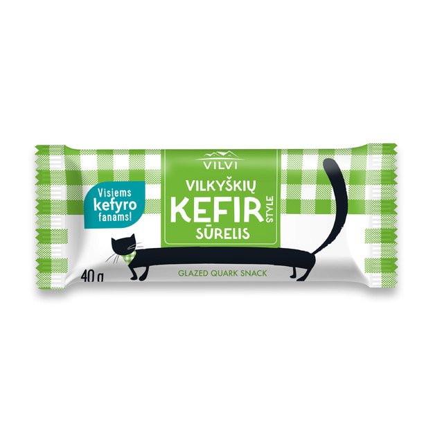 Glaistytas var&scaron;kės sūrelis ViILKY&Scaron;KIŲ, kefir style, 29% rieb., 40 g