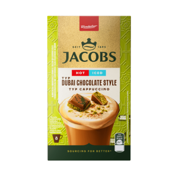 Kavos gėrimas JACOBS Dubai Chocolate, 8x15g