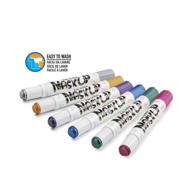 Dažai veidui CARIOCA Metallic Party Box, 6 spalvos 1