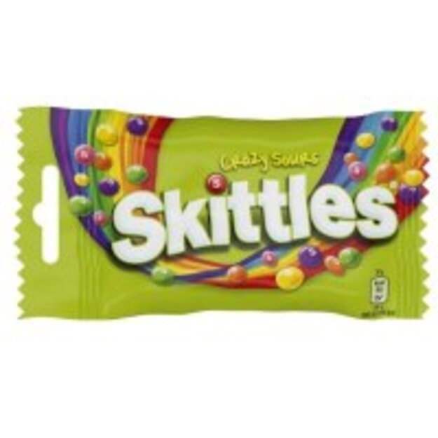Dražė SKITTLES Sours, rūgštūs, vaisiniai, 38 g 1