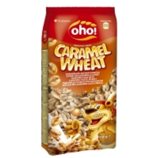 Sausi pusryčiai OHO, kviečiai karamelės skonio, 150 g 1