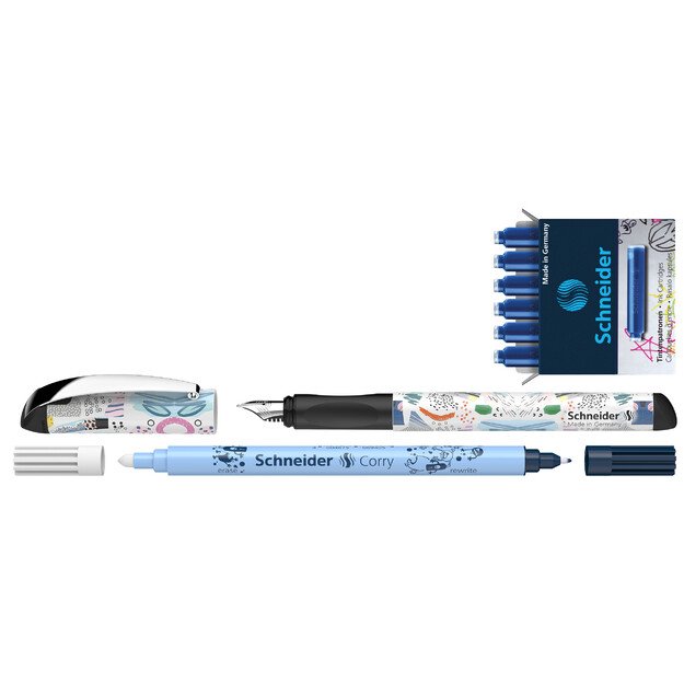 Rinkinys  Plunksnakotis Schneider GLAM+Corry+6 rašalo kapsulės 5
