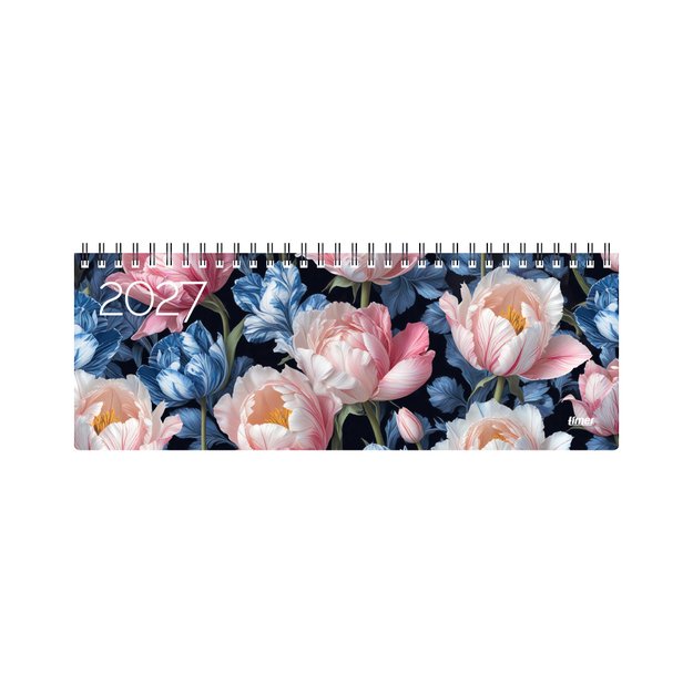 Kalendorius MEMO Tulips  2027, 290 x 110 mm, kartoninis