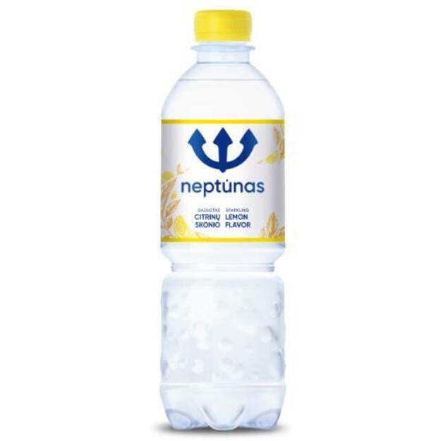 Mineralinis vanduo NEPTŪNAS, gazuotas, citrinų skonio, 0,5 l