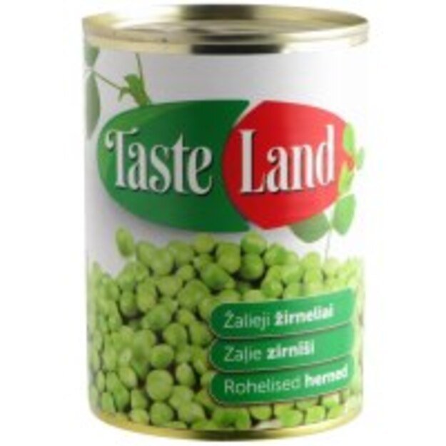 Konservuoti žirneliai TASTE LAND, 400 g / 240 g